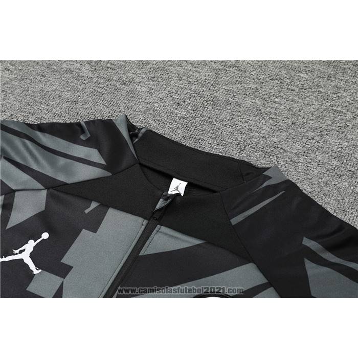 Sueter de Treinamento Paris Saint-Germain Jordan 2022-2023 Preto Y Cinza